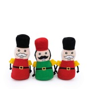 Zippy Paws Holiday Miniz 3-pack Nutcrackers